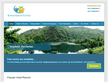 Tablet Screenshot of bandarbantours.com